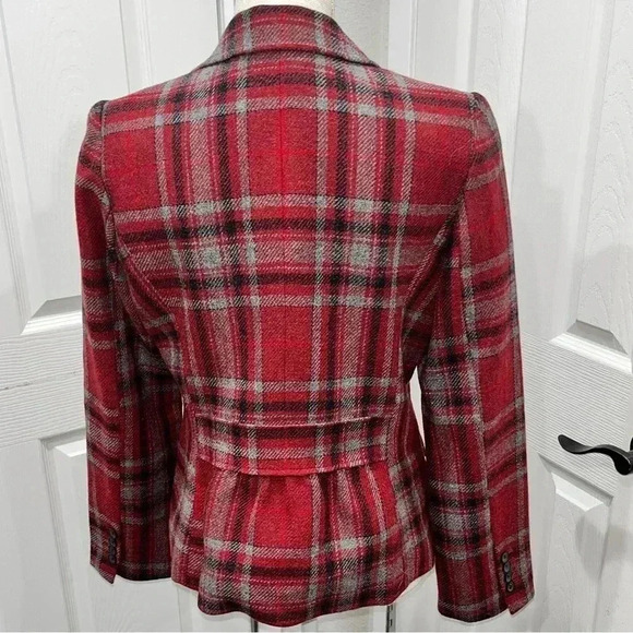 Talbots 100% Wool Blazer plaid, lined, single button closure, buisness wear - Picture 2 of 10